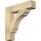 Ekena Millwork Olympic Block Rough Sawn Bracket, Douglas Fir, 4"W x 20"D x 20"H BKT04X20X20OLY05RDF - alternate 1